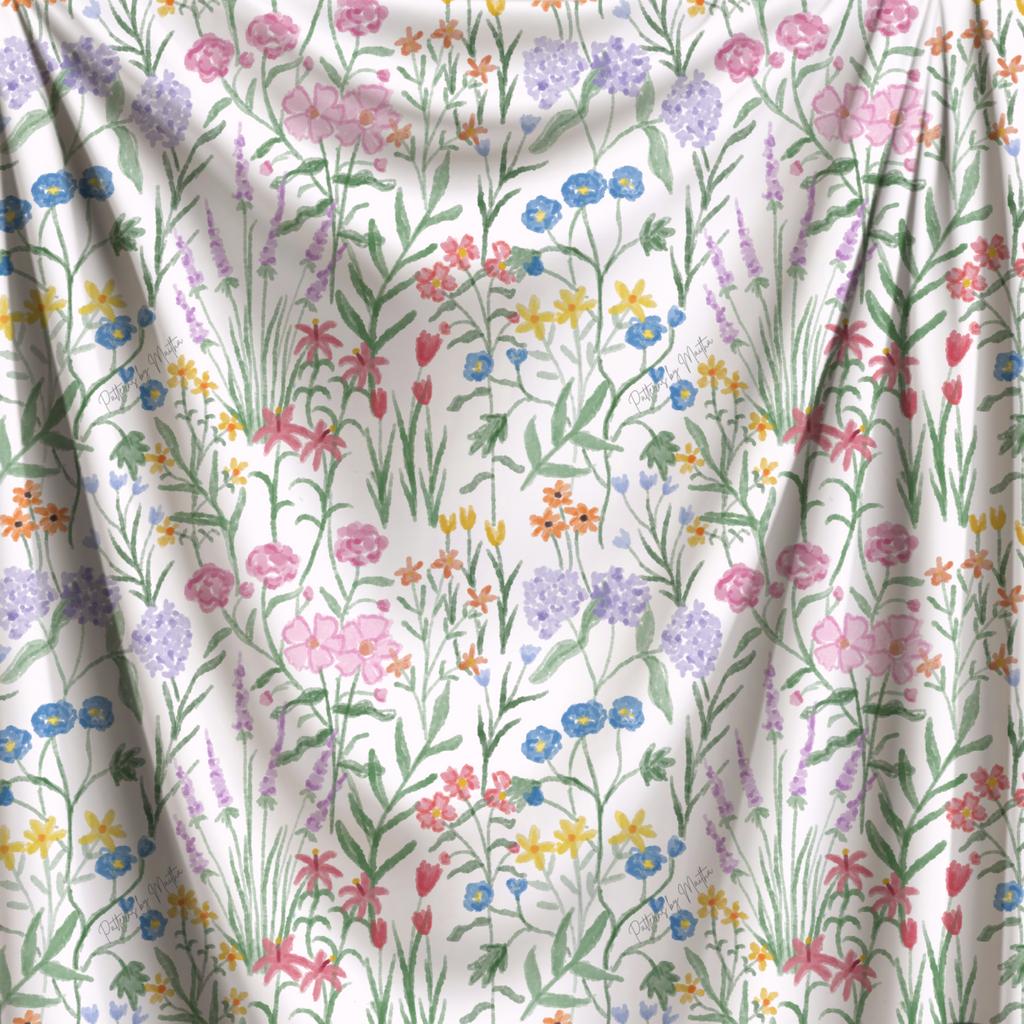 Soft Blooms Cotton Fabric