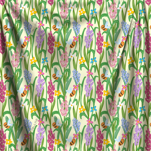 Busy Bees Cotton Fabric