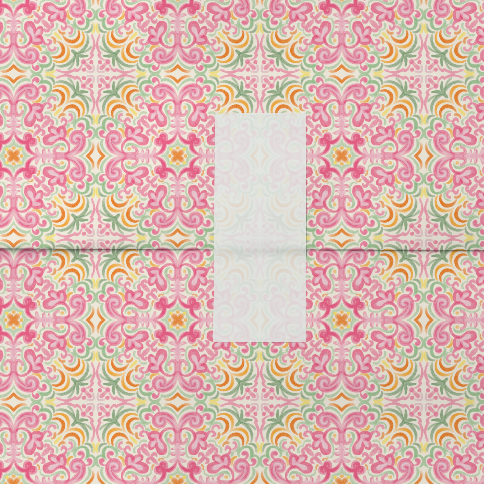 Pink Mosaic Digital Pattern