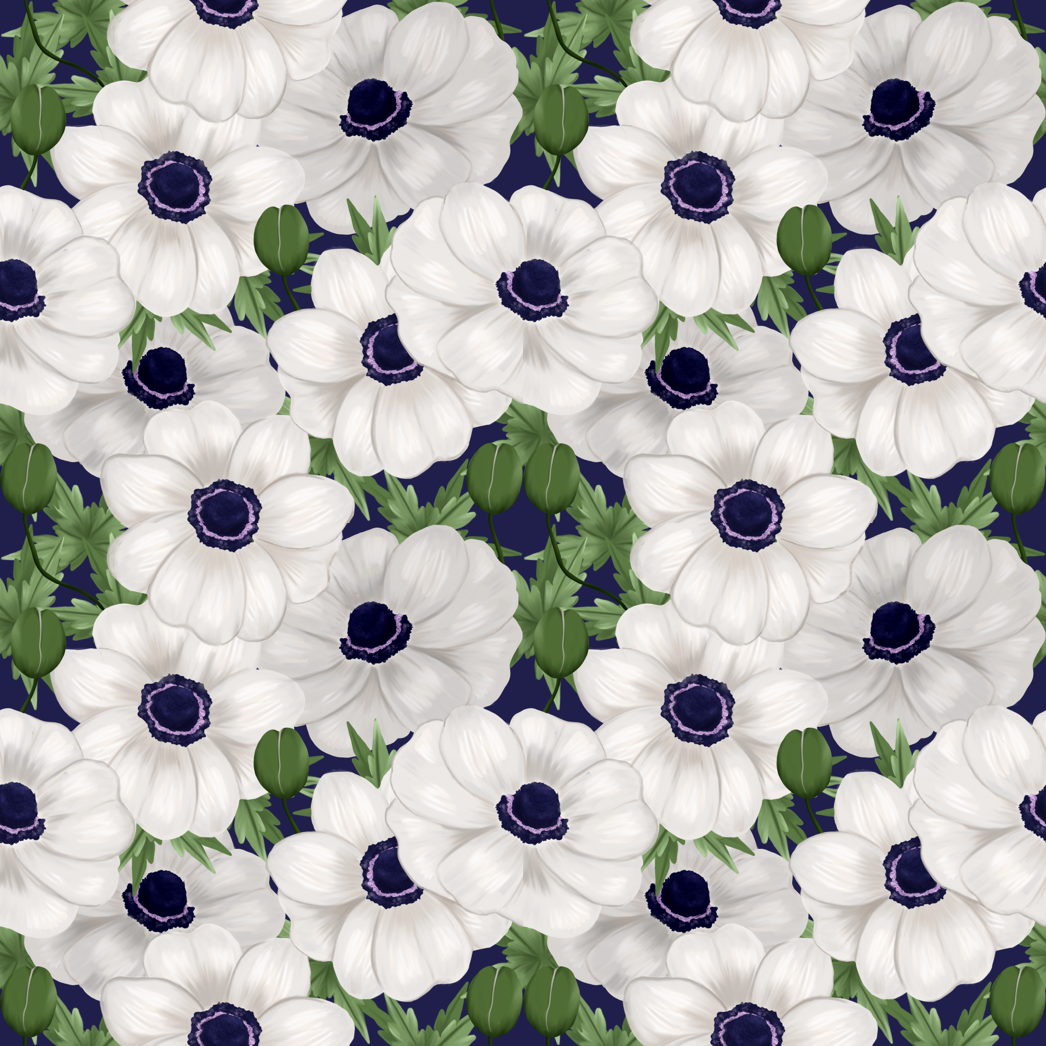 Poppies Digital Pattern